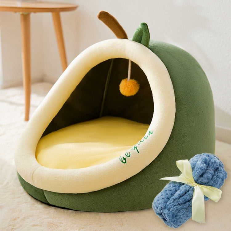 Semi-enclosed Pet Cat and Dog Bed Dog Kennel Pad Pet Supplies, Size:M