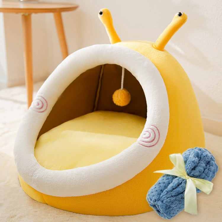 Semi-enclosed Pet Cat and Dog Bed Dog Kennel Pad Pet Supplies, Size:M