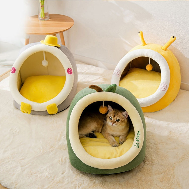 Semi-enclosed Pet Cat and Dog Bed Dog Kennel Pad Pet Supplies, Size:M