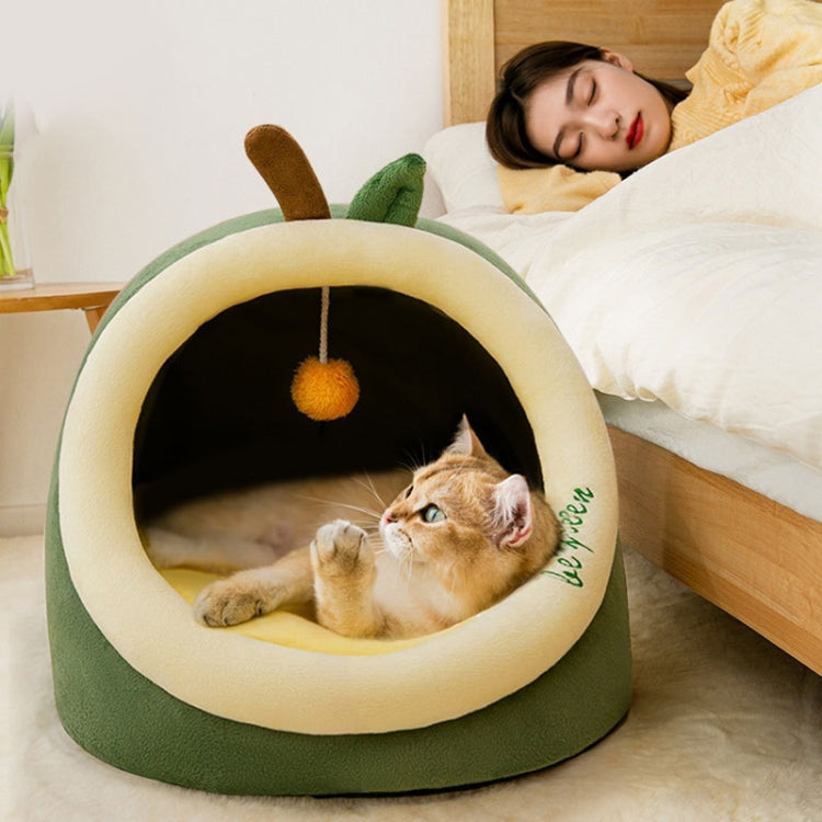 Semi-enclosed Pet Cat and Dog Bed Dog Kennel Pad Pet Supplies, Size:M
