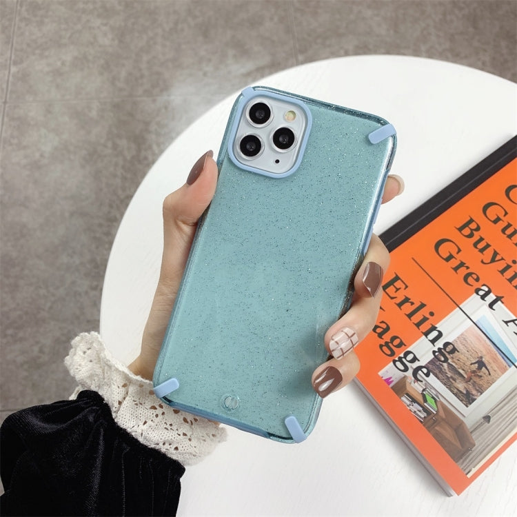 For iPhone 11 Glitter Powder Colorful Edge Shockproof Protective Case