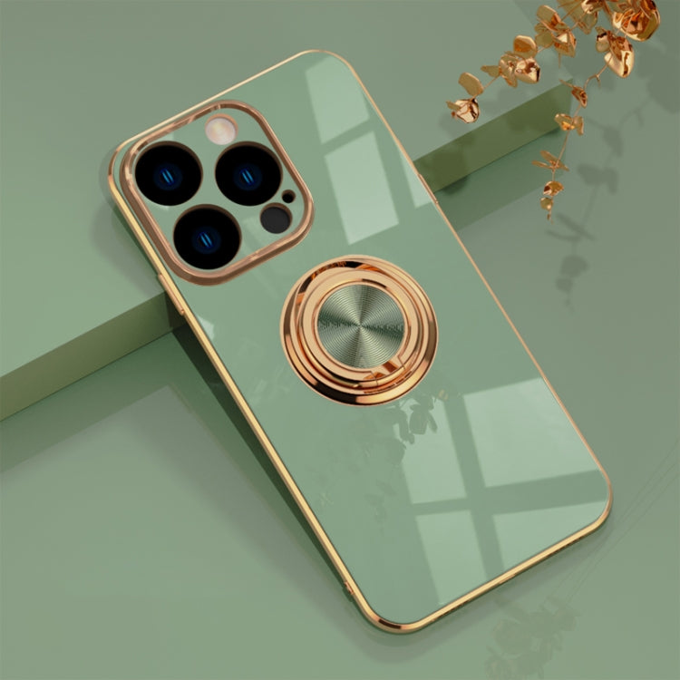 For iPhone 14 Pro 6D Electroplating Ring Phone Case