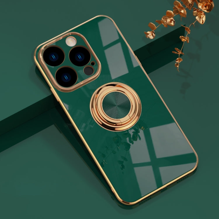 For iPhone 14 Pro Max 6D Electroplating Ring Phone Case