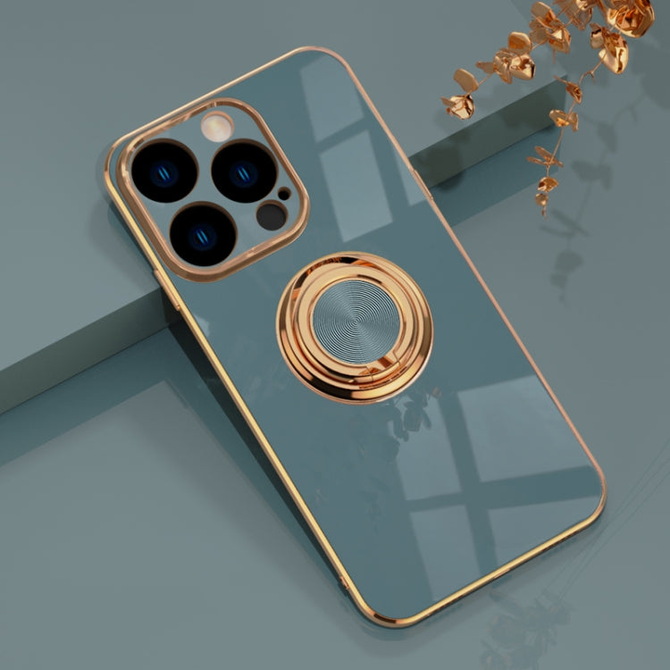 For iPhone 14 Pro Max 6D Electroplating Ring Phone Case