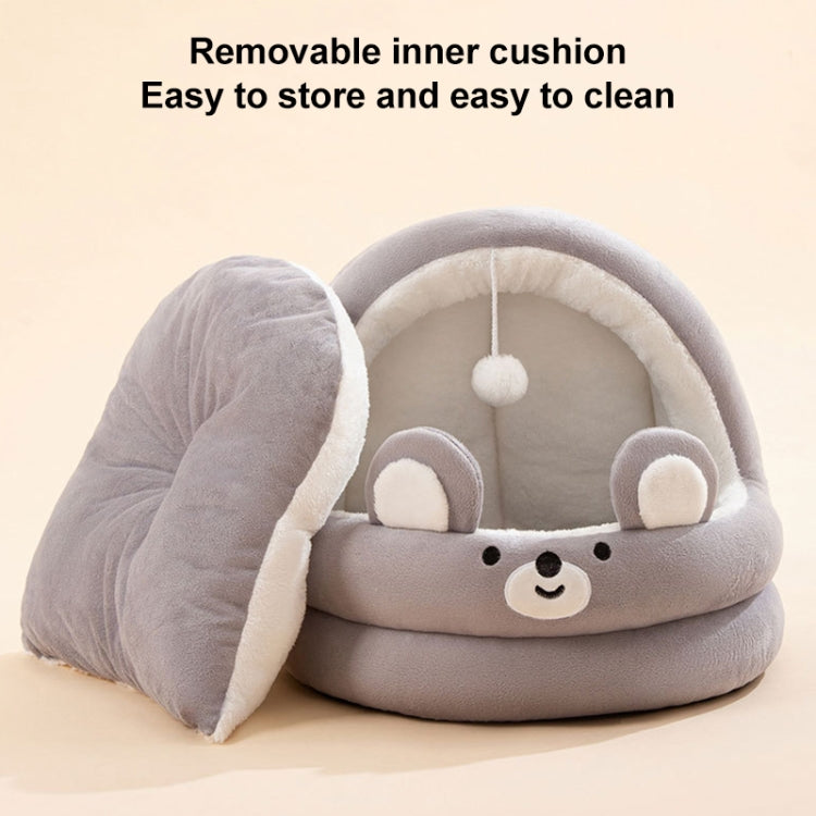 Semi-enclosed Cradle Pet Cat Bed Dog Kennel Pad Pet Supplies, Size:M