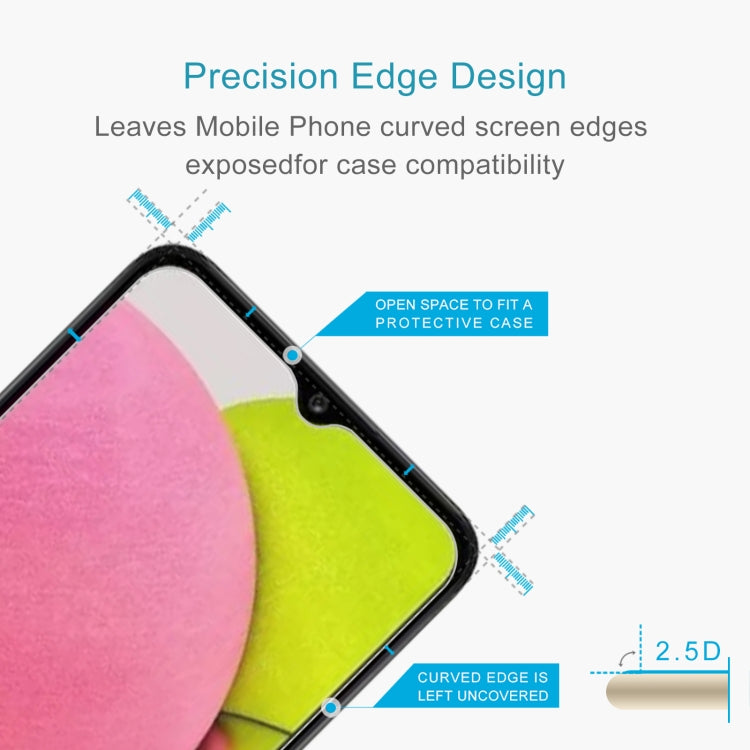 50 PCS 0.26mm 9H 2.5D Tempered Glass Film For Samsung Galaxy A04s / A04 / A04e / M04 / F04