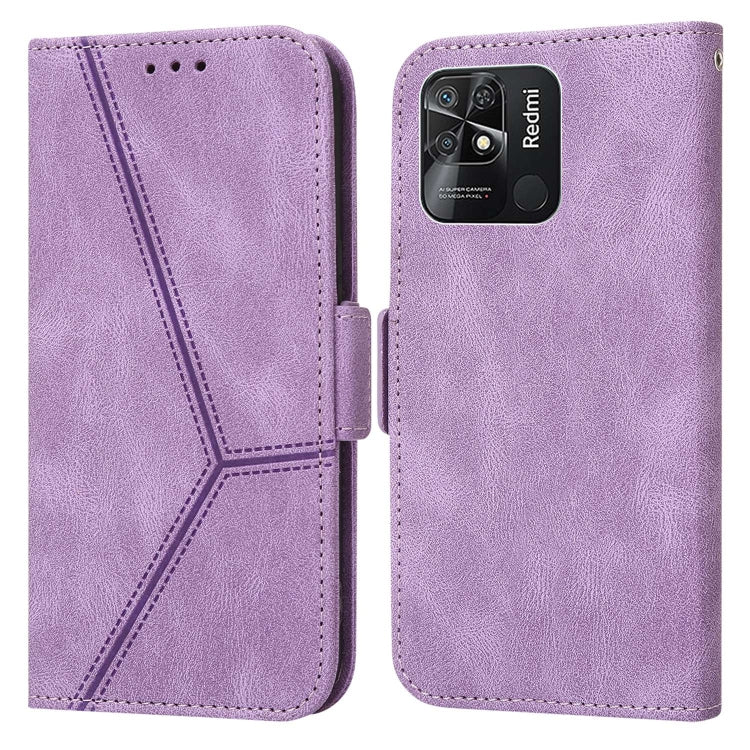 For Xiaomi Redmi 10C Embossing Stripe RFID Leather Phone Case