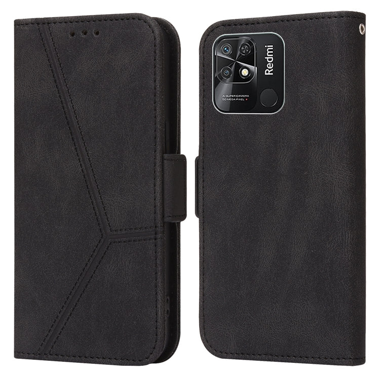 For Xiaomi Redmi 10C Embossing Stripe RFID Leather Phone Case