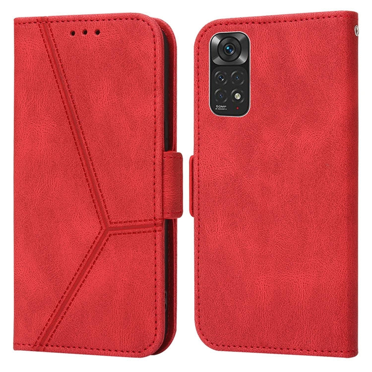 For Xiaomi Redmi Note 11 4G Embossing Stripe RFID Leather Phone Case