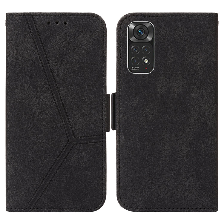 For Xiaomi Redmi Note 11 4G Embossing Stripe RFID Leather Phone Case