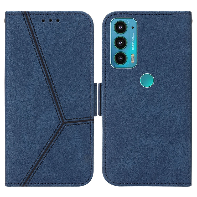For Motorola Moto E20 / E30 / E40 Embossing Stripe RFID Leather Phone Case