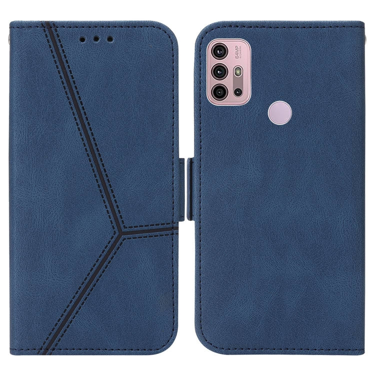 For Motorola Moto G30 / G10 / G20 Embossing Stripe RFID Leather Phone Case