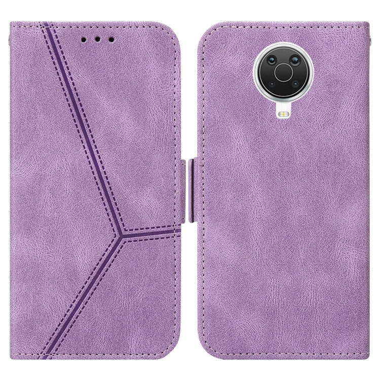 For Nokia G20 / G10 / 6.3 Embossing Stripe RFID Leather Phone Case
