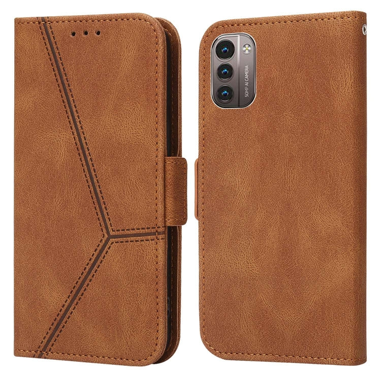 For Nokia G21 / G11 Embossing Stripe RFID Leather Phone Case