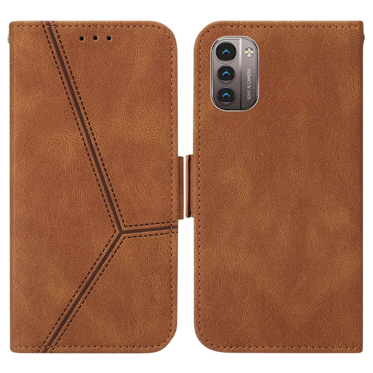For Nokia G21 / G11 Embossing Stripe RFID Leather Phone Case