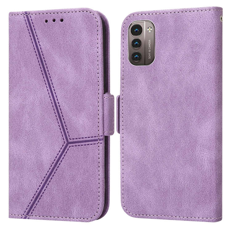For Nokia G21 / G11 Embossing Stripe RFID Leather Phone Case