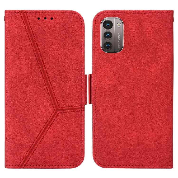 For Nokia G21 / G11 Embossing Stripe RFID Leather Phone Case