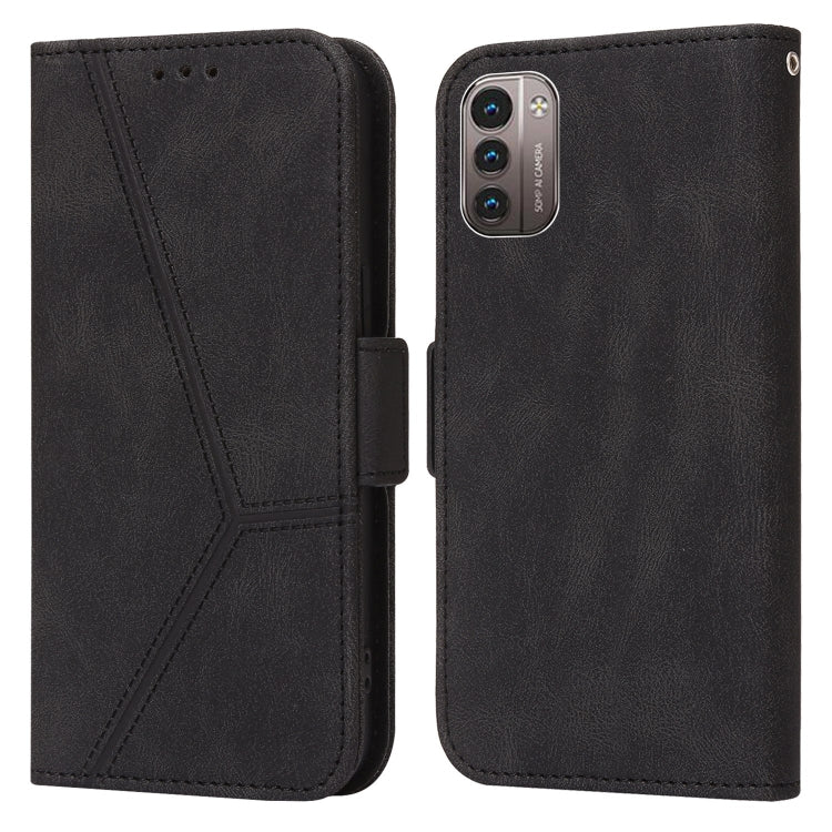 For Nokia G21 / G11 Embossing Stripe RFID Leather Phone Case