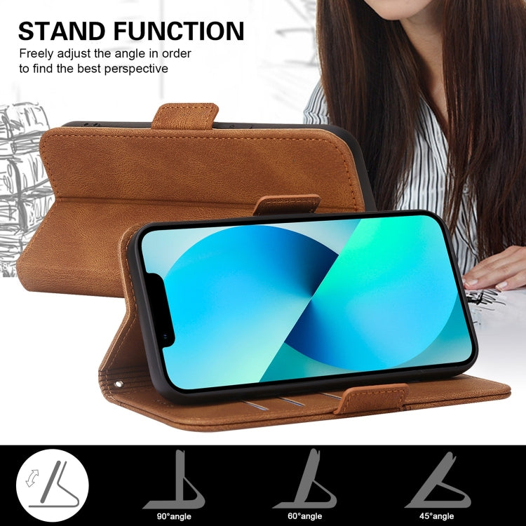 For Sony Xperia 10 IV Embossing Stripe RFID Leather Phone Case