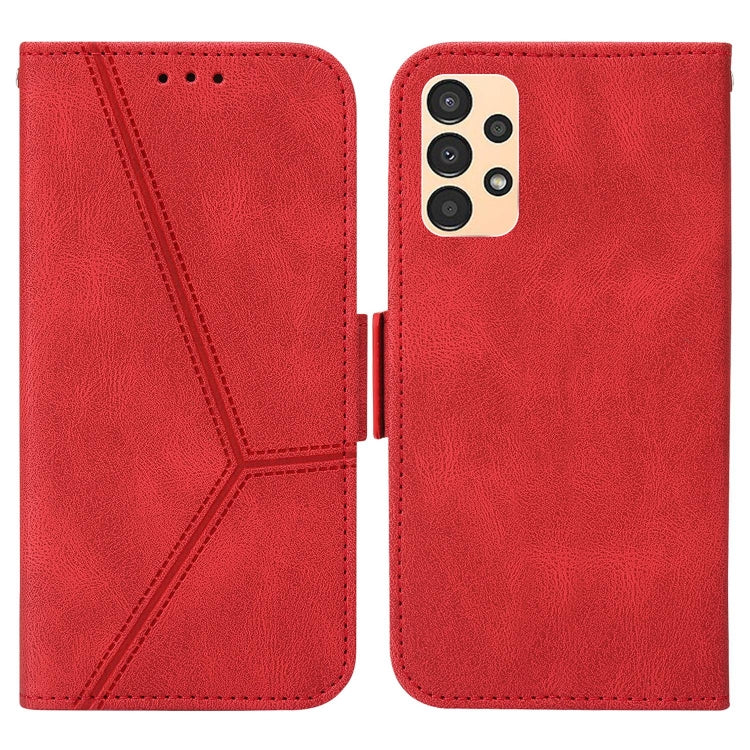 For Samsung Galaxy A13 5G / 4G Embossing Stripe RFID Leather Phone Case