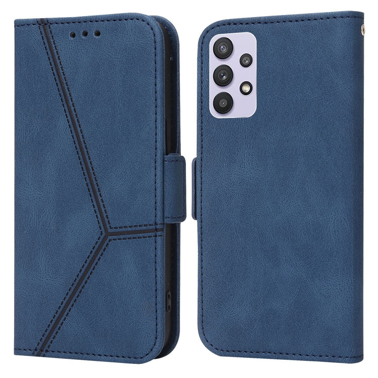 For Samsung Galaxy A32 5G Embossing Stripe RFID Leather Phone Case