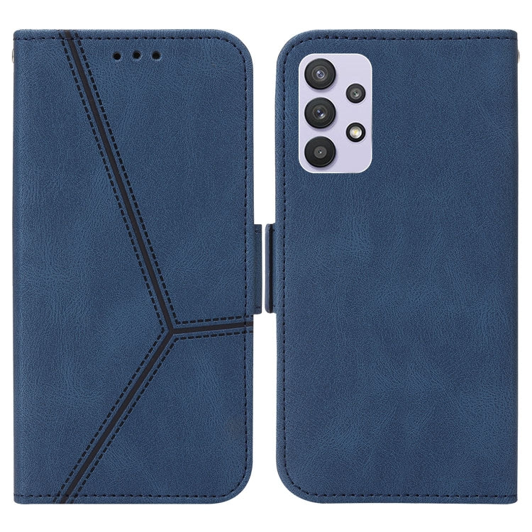 For Samsung Galaxy A32 5G Embossing Stripe RFID Leather Phone Case