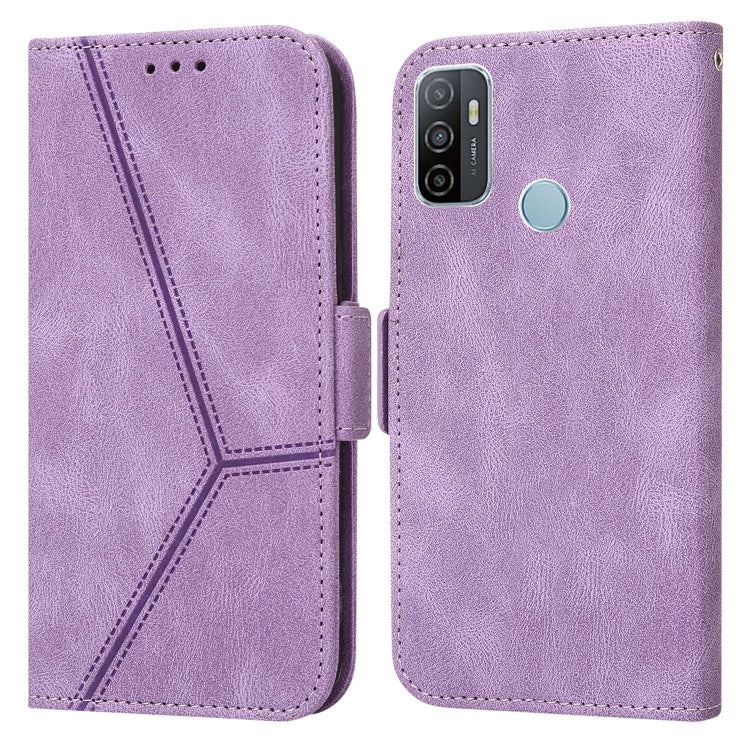 For Samsung Galaxy A33 5G Embossing Stripe RFID Leather Phone Case