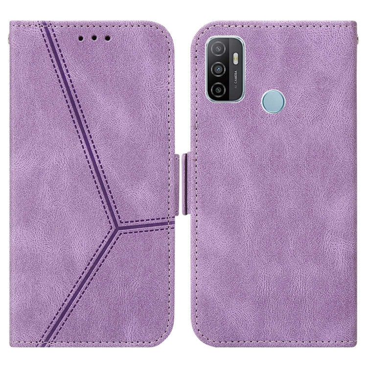 For Samsung Galaxy A33 5G Embossing Stripe RFID Leather Phone Case
