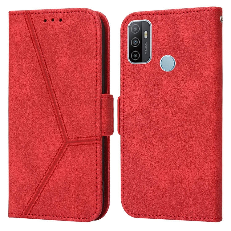 For Samsung Galaxy A33 5G Embossing Stripe RFID Leather Phone Case