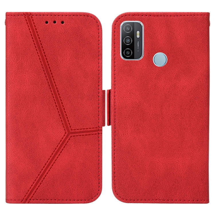 For Samsung Galaxy A33 5G Embossing Stripe RFID Leather Phone Case