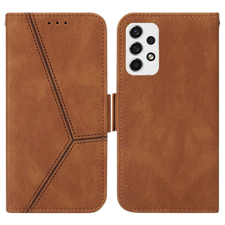 For Samsung Galaxy A53 5G Embossing Stripe RFID Leather Phone Case