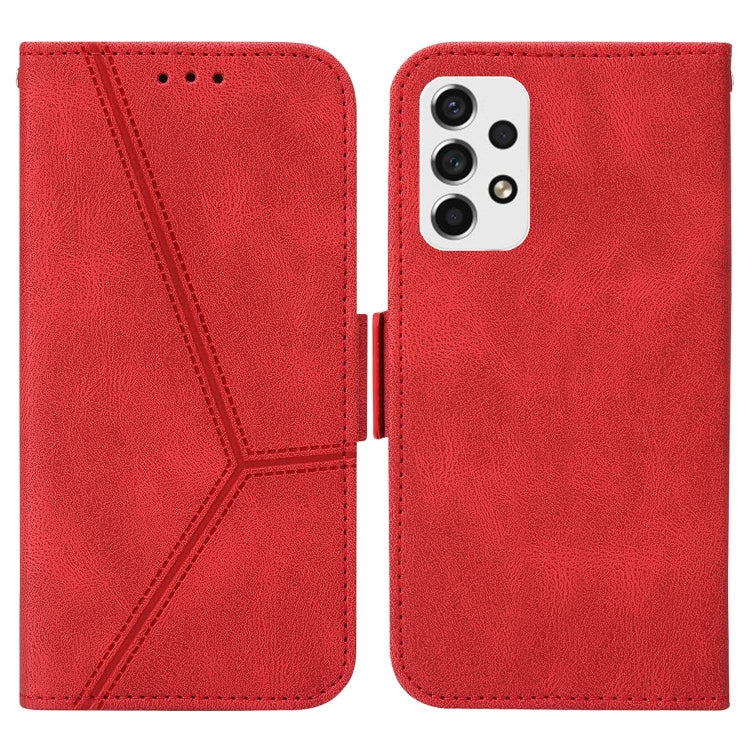 For Samsung Galaxy A53 5G Embossing Stripe RFID Leather Phone Case