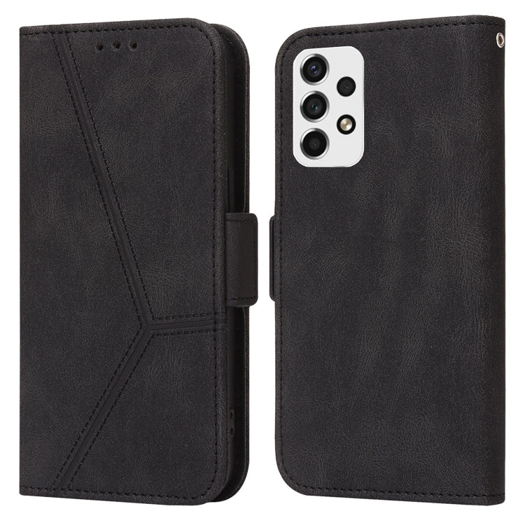 For Samsung Galaxy A53 5G Embossing Stripe RFID Leather Phone Case
