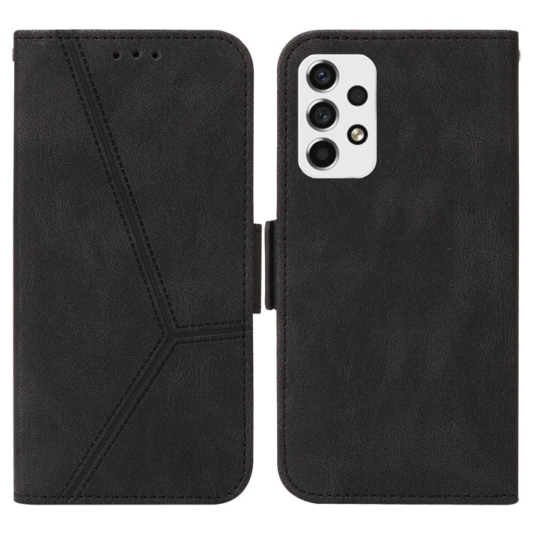 For Samsung Galaxy A53 5G Embossing Stripe RFID Leather Phone Case