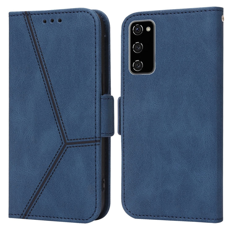 For Samsung Galaxy S20 FE Embossing Stripe RFID Leather Phone Case