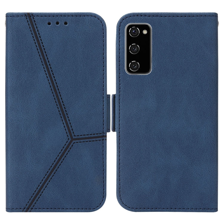For Samsung Galaxy S20 FE Embossing Stripe RFID Leather Phone Case