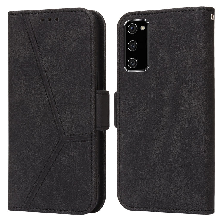 For Samsung Galaxy S20 FE Embossing Stripe RFID Leather Phone Case