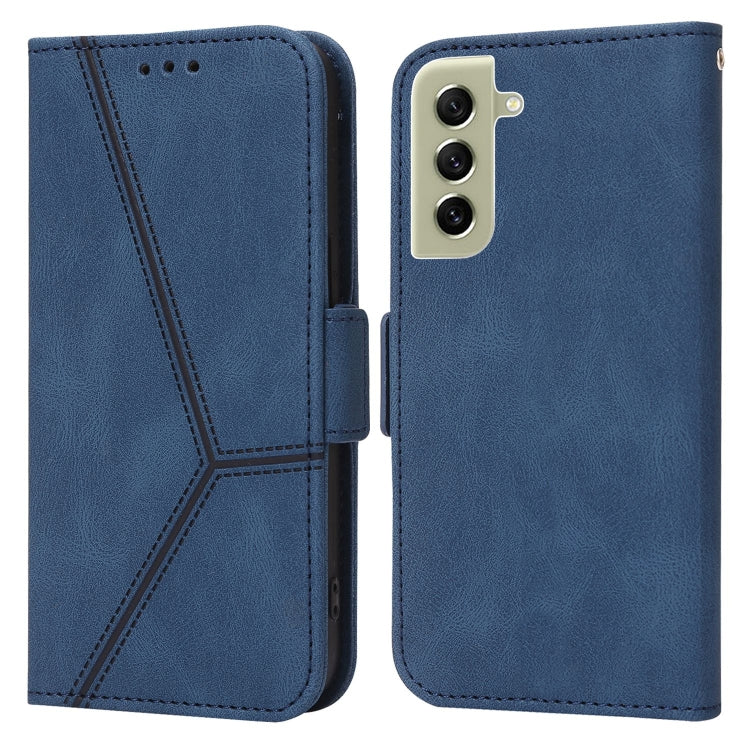 For Samsung Galaxy S21 FE 5G Embossing Stripe RFID Leather Phone Case