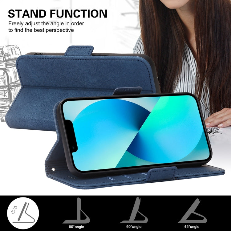 For Samsung Galaxy S22+ 5G Embossing Stripe RFID Leather Phone Case