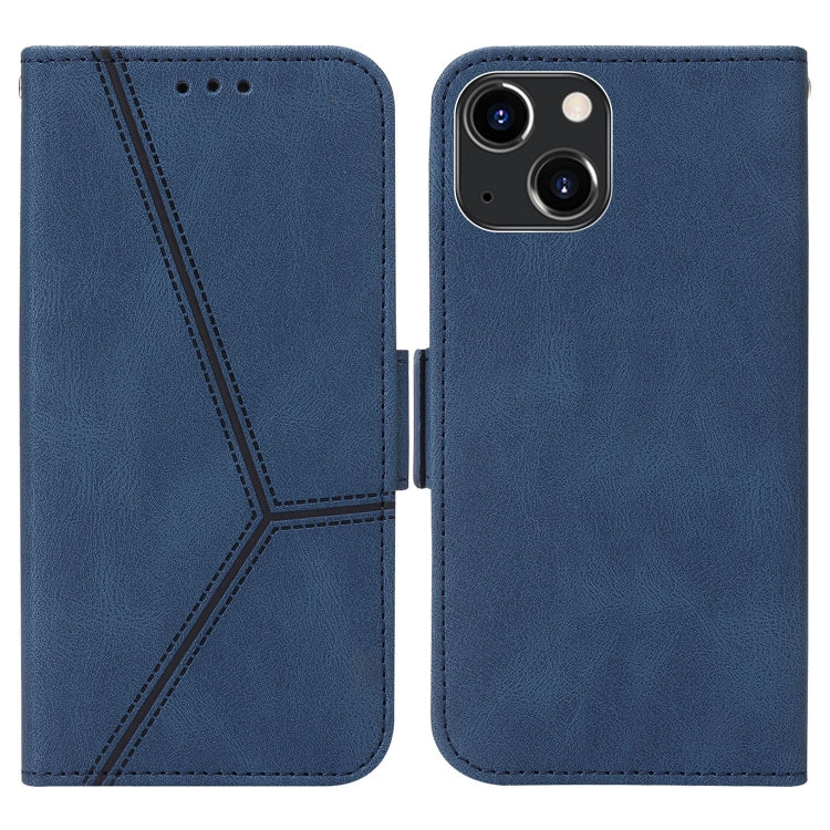 For iPhone 13 Embossing Stripe RFID Leather Phone Case