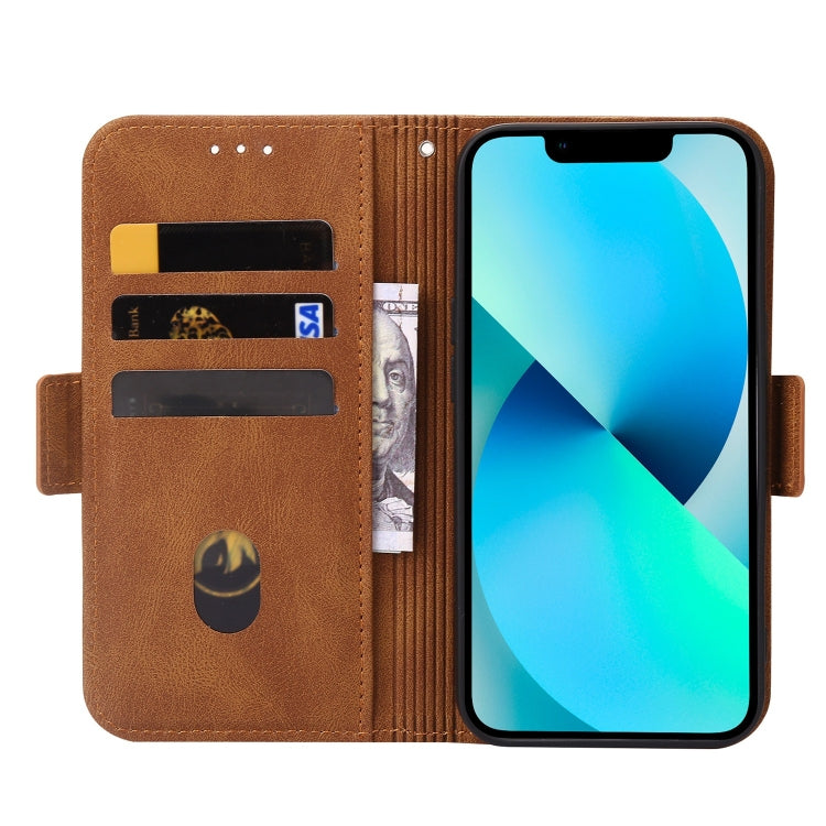 For iPhone 12 Pro Max Embossing Stripe RFID Leather Phone Case