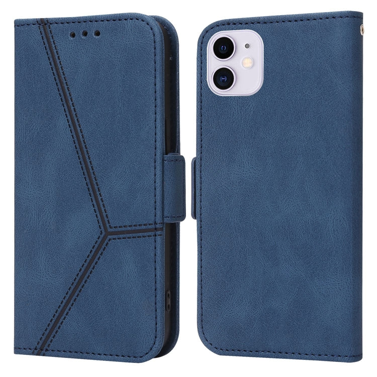 For iPhone 12 mini Embossing Stripe RFID Leather Phone Case