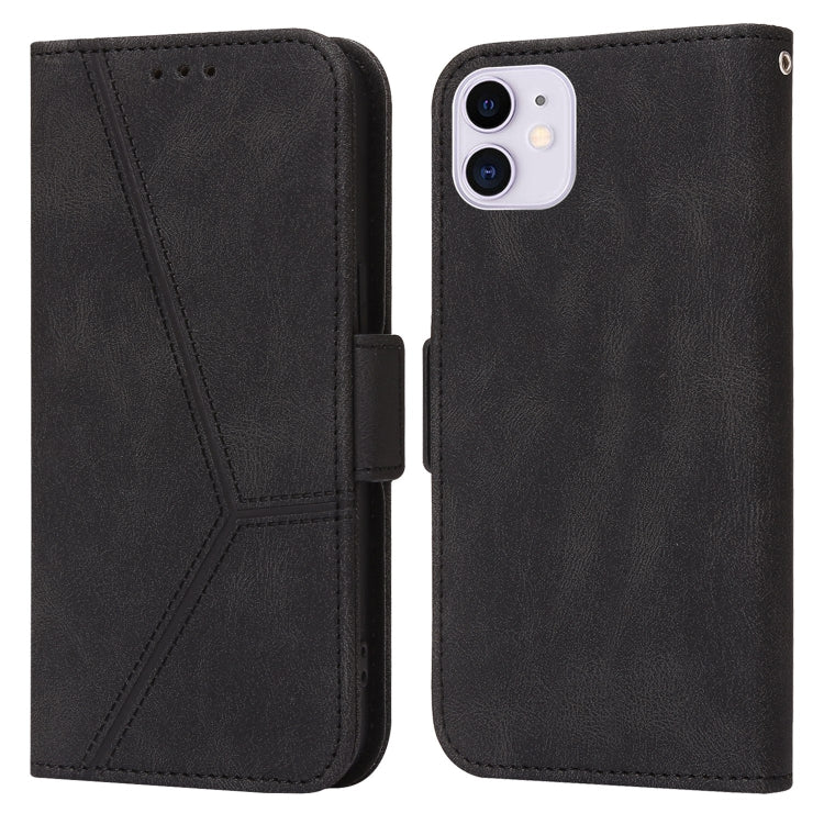 For iPhone 11 Embossing Stripe RFID Leather Phone Case