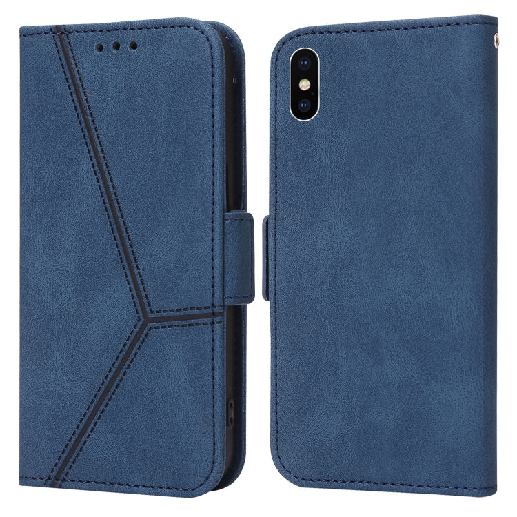 For iPhone X / XS Embossing Stripe RFID Leather Phone Case