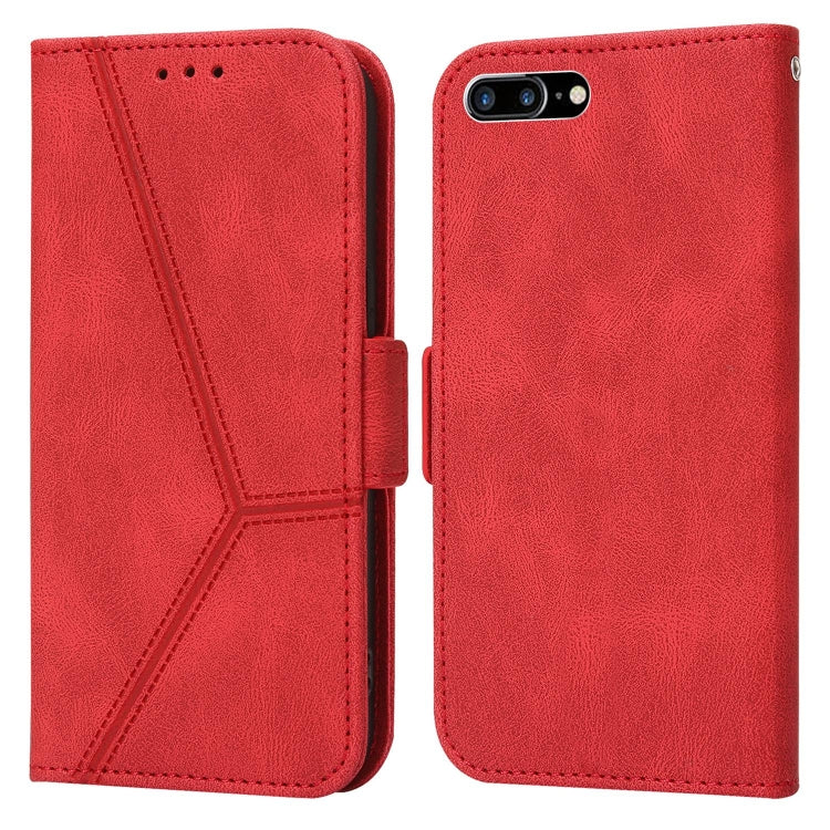 Embossing Stripe RFID Leather Phone Case For iPhone 8 Plus / 7 Plus