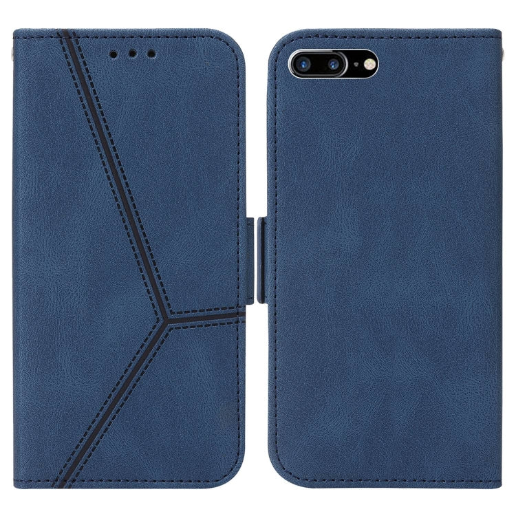 Embossing Stripe RFID Leather Phone Case For iPhone 8 Plus / 7 Plus
