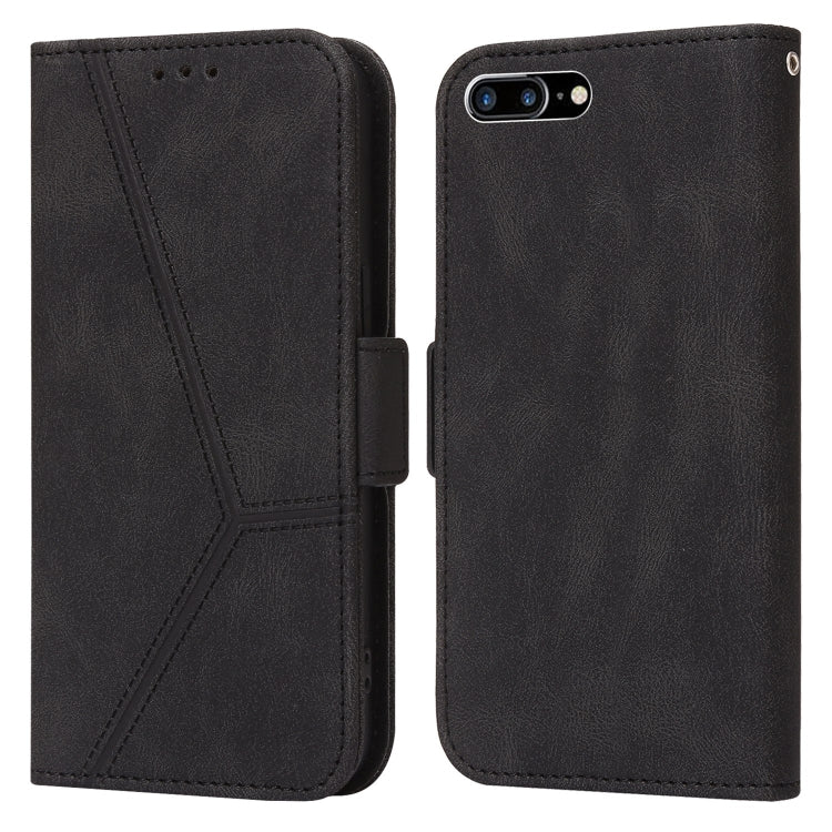 Embossing Stripe RFID Leather Phone Case For iPhone 8 Plus / 7 Plus