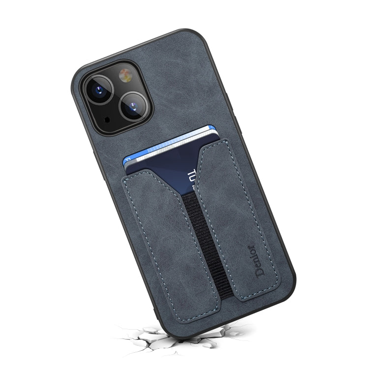 For iPhone 13 mini Denior Elastic Card Slot PU + TPU Phone Case