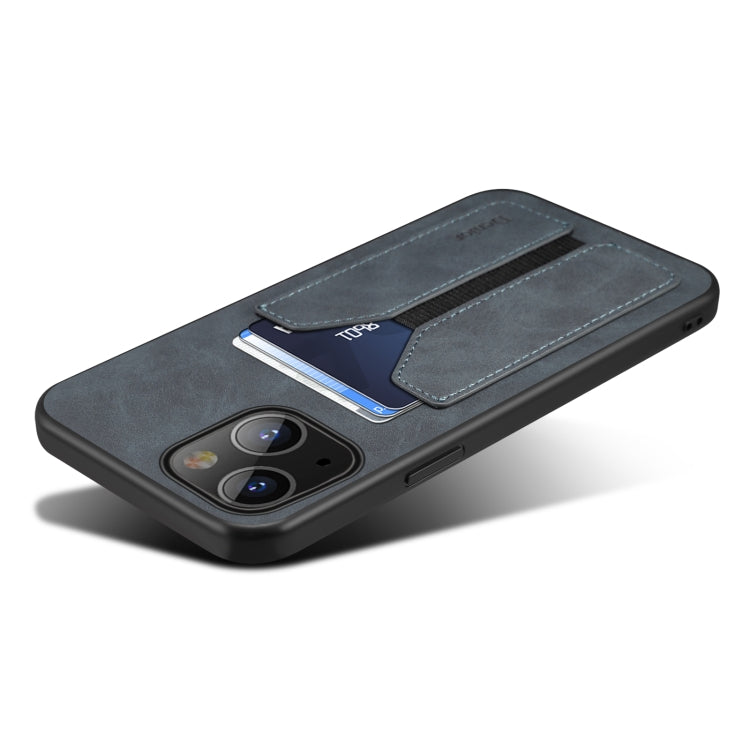 For iPhone 13 mini Denior Elastic Card Slot PU + TPU Phone Case