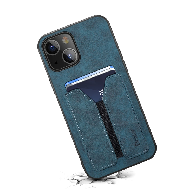 For iPhone 13 mini Denior Elastic Card Slot PU + TPU Phone Case